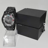 Buy Shop Marc Jacobs Henry Skeleton Black Dial Black Steel Strap Watch for Women - MBM3265 USA Online