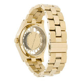 Buy Shop Marc Jacobs Henry Skeleton Gold Dial Gold Steel Strap Watch for Women - MBM3263 USA Online