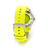 Buy Shop Marc Jacobs Henry Skeleton Neon Yellow Dial Yellow Leather Strap Watch for Women - MBM1242 USA Online