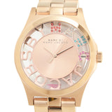 Buy Shop Marc Jacobs Henry Skeleton Rose Gold Dial Rose Gold Steel Strap Watch for Women - MBM3264 USA Online