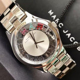 Buy Shop Marc Jacobs Henry Skeleton Silver Dial Silver Steel Strap Watch for Women - MBM3262 USA Online