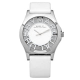 Buy Shop Marc Jacobs Henry Skeleton White Dial White Leather Strap Watch for Women - MBM1241 USA Online