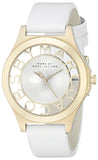 Buy Shop Marc Jacobs Henry Skeleton White Dial White Leather Strap Watch for Women - MBM1339 USA Online