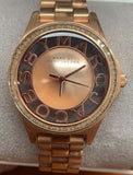Buy Shop Marc Jacobs Henry Transparent Rose Gold Dial Rose Gold Steel Strap Watch for Women - MBM3339 USA Online