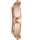 Buy Shop Marc Jacobs Henry Transparent Rose Gold Dial Rose Gold Steel Strap Watch for Women - MBM3339 USA Online