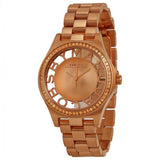 Buy Shop Marc Jacobs Henry Transparent Rose Gold Dial Rose Gold Steel Strap Watch for Women - MBM3339 USA Online