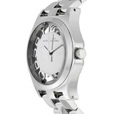 Buy Shop Marc Jacobs Henry Transparent Silver Dial Silver Steel Strap Watch for Women - MBM3205 USA Online