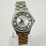 Buy Shop Marc Jacobs Henry Transparent Silver Dial Silver Steel Strap Watch for Women - MBM3337 USA Online