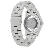 Buy Shop Marc Jacobs Henry Transparent Silver Dial Silver Steel Strap Watch for Women - MBM3337 USA Online