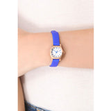 Buy Shop Marc Jacobs Henry White Dial Blue Leather Strap Watch for Women - MBM1238 USA Online