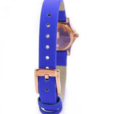 Buy Shop Marc Jacobs Henry White Dial Blue Leather Strap Watch for Women - MBM1238 USA Online