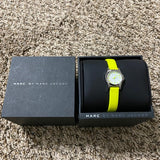Buy Shop Marc Jacobs Henry White Dial Neon Yellow Rubber Strap Watch for Women - MBM1235 USA Online