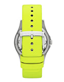 Buy Shop Marc Jacobs Henry White Dial Neon Yellow Rubber Strap Watch for Women - MBM1235 USA Online