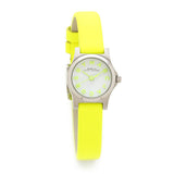 Buy Shop Marc Jacobs Henry White Dial Neon Yellow Rubber Strap Watch for Women - MBM1235 USA Online