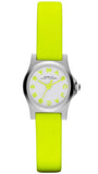 Buy Shop Marc Jacobs Henry White Dial Neon Yellow Rubber Strap Watch for Women - MBM1235 USA Online