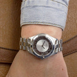 Buy Shop Marc Jacobs Henry White Dial Silver Steel Strap Watch for Women - MBM3291 USA Online
