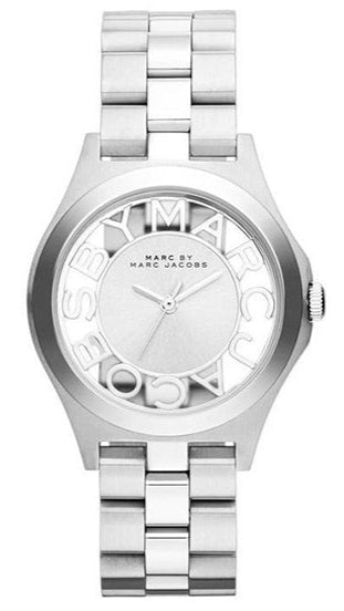 Buy Shop Marc Jacobs Henry White Dial Silver Steel Strap Watch for Women - MBM3291 USA Online