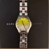 Buy Shop Marc Jacobs Henry Yellow Dial Silver Steel Strap Watch for Women - MBM3201 USA Online
