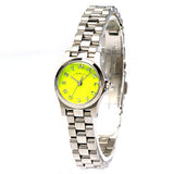 Buy Shop Marc Jacobs Henry Yellow Dial Silver Steel Strap Watch for Women - MBM3201 USA Online