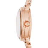 Buy Shop Marc Jacobs Betty White Dial Rose Gold Steel Strap Watch for Women - MJ3496 USA Online