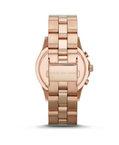 Marc Jacobs Blade Sunray Brown Dial Rose Gold Stainless Steel Strap Watch for Women - MBM3308