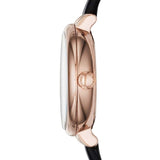 Buy Shop Marc Jacobs Sally White Dial Black Leather Strap Watch for Women - MBM1352 USA Online
