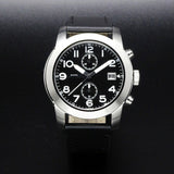 Buy Shop Marc Jacobs Larry Chronograph Black Dial Black Leather Strap Watch for Men - MBM5033 USA Online