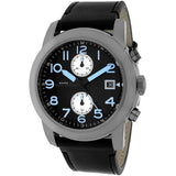 Buy Shop Marc Jacobs Larry Chronograph Black Dial Black Leather Strap Watch for Men - MBM5054 USA Online