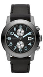 Buy Shop Marc Jacobs Larry Chronograph Black Dial Black Leather Strap Watch for Men - MBM5054 USA Online