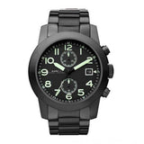 Buy Shop Marc Jacobs Larry Chronograph Black Dial Black Steel Strap Watch for Men - MBM5032 USA Online