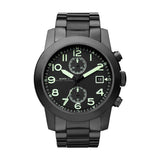 Buy Shop Marc Jacobs Larry Chronograph Black Dial Black Steel Strap Watch for Men - MBM5032 USA Online