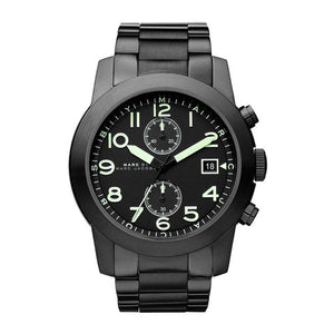 Buy Shop Marc Jacobs Larry Chronograph Black Dial Black Steel Strap Watch for Men - MBM5032 USA Online