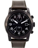 Buy Shop Marc Jacobs Larry Chronograph Black Dial Grey Leather Strap Watch for Men - MBM5034 USA Online