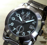 Buy Shop Marc Jacobs Larry Chronograph Black Dial Grey Steel Strap Watch for Men - MBM5051 USA Online