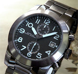 Buy Shop Marc Jacobs Larry Chronograph Black Dial Grey Steel Strap Watch for Men - MBM5051 USA Online
