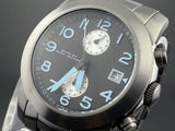 Buy Shop Marc Jacobs Larry Chronograph Black Dial Grey Steel Strap Watch for Men - MBM5051 USA Online