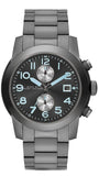 Buy Shop Marc Jacobs Larry Chronograph Black Dial Grey Steel Strap Watch for Men - MBM5051 USA Online