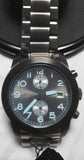 Buy Shop Marc Jacobs Larry Chronograph Black Dial Gunmetal Grey Steel Strap Watch for Men - MBM5031 USA Online