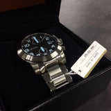 Buy Shop Marc Jacobs Larry Chronograph Black Dial Gunmetal Grey Steel Strap Watch for Men - MBM5031 USA Online