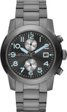 Buy Shop Marc Jacobs Larry Chronograph Black Dial Gunmetal Grey Steel Strap Watch for Men - MBM5031 USA Online