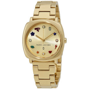 Buy Shop Marc Jacobs Mandy Gold Dial Gold Steel Strap Watch for Women - MJ3549 USA Online