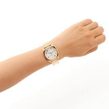 Buy Shop Marc Jacobs Mandy White Dial Rose Gold Steel Strap Watch for Women - MJ3574 USA Online