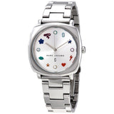 Marc Jacobs Mandy Silver Dial Silver Steel Strap Watch for Women - MJ3548