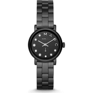 Buy Shop Marc Jacobs Marc Black Dial Black Steel Strap Watch for Women - MBM8673 USA Online