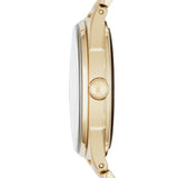 Buy Shop Marc Jacobs Marc Tether Transparent Gold Dial Gold Steel Strap Watch for Women - MBM3413 USA Online