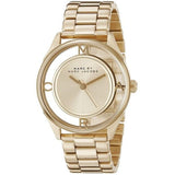 Buy Shop Marc Jacobs Marc Tether Transparent Gold Dial Gold Steel Strap Watch for Women - MBM3413 USA Online