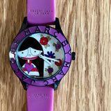 Buy Shop Marc Jacobs Marc White Dial Purple Silicone Strap Watch for Women - MBM5514 USA Online