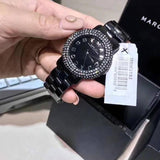 Buy Shop Marc Jacobs Marci Black Dial Black Steel Dial Strap Watch for Women - MBM3193 USA Online