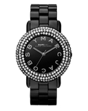 Buy Shop Marc Jacobs Marci Black Dial Black Steel Dial Strap Watch for Women - MBM3193 USA Online