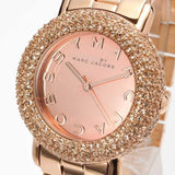 Buy Shop Marc Jacobs Marci Crystals Rose Gold Dial Rose Gold Steel Strap Watch for Women - MBM3192 USA Online